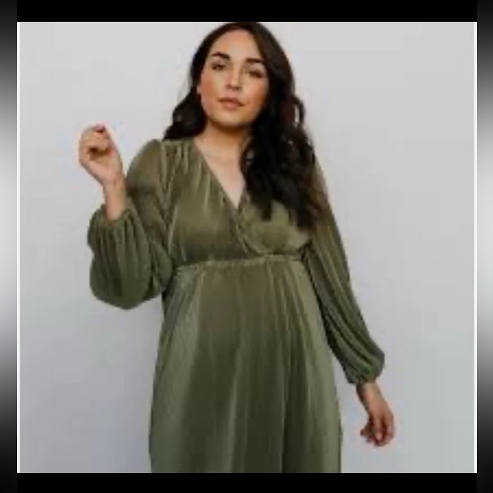 NWT Baltic Born Venus Sage Pleated Maxi Dress Size XXXLarge - Picture 3 of 12